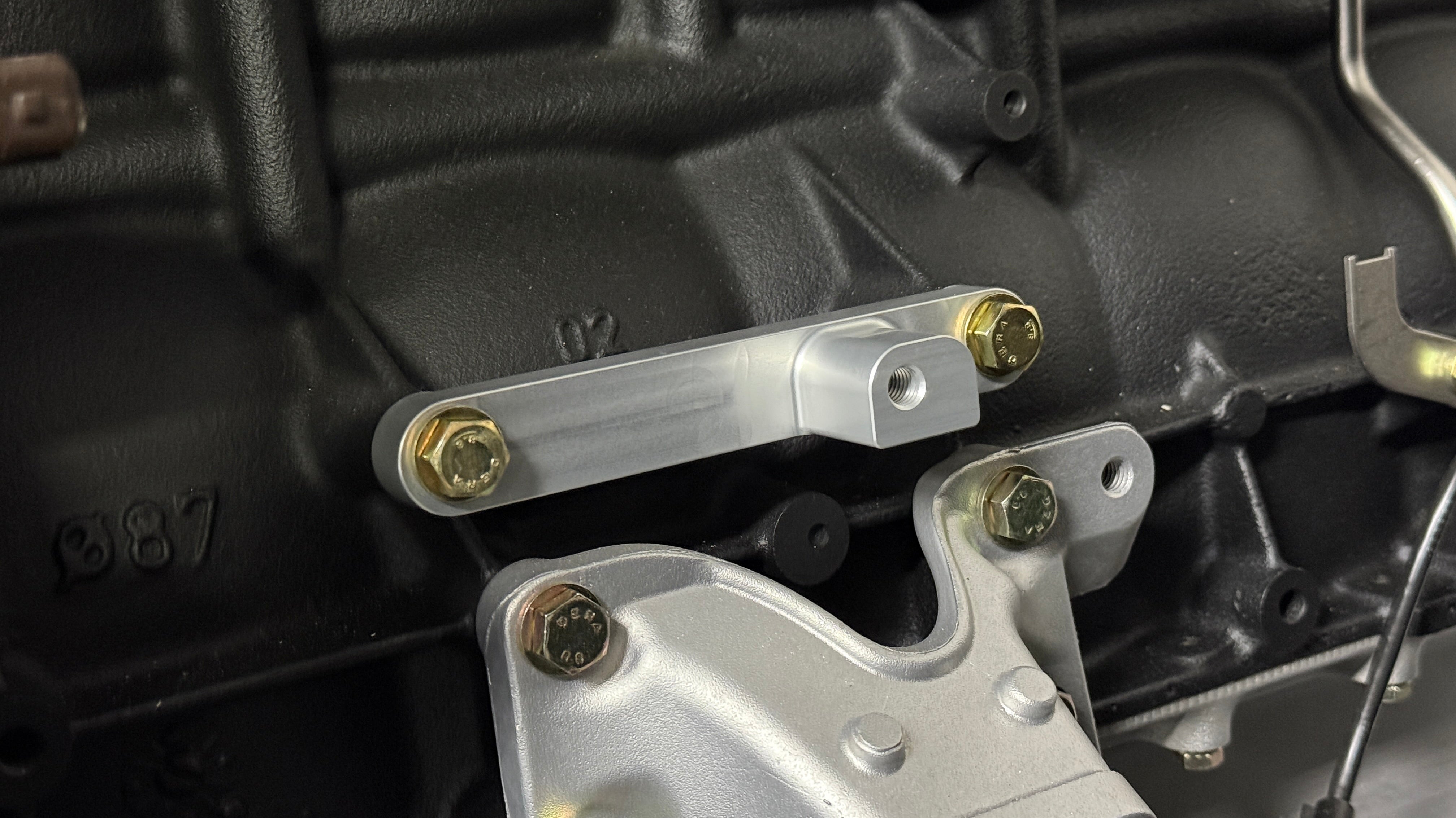 E36 S54 Swap Intake Plenum Lower Mount (CNC Aluminum)