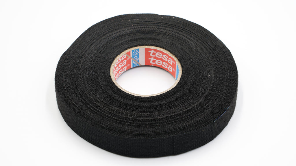Tesa Automotive Cloth "Fleece" Harness Tape Black 15mm x 25 meters