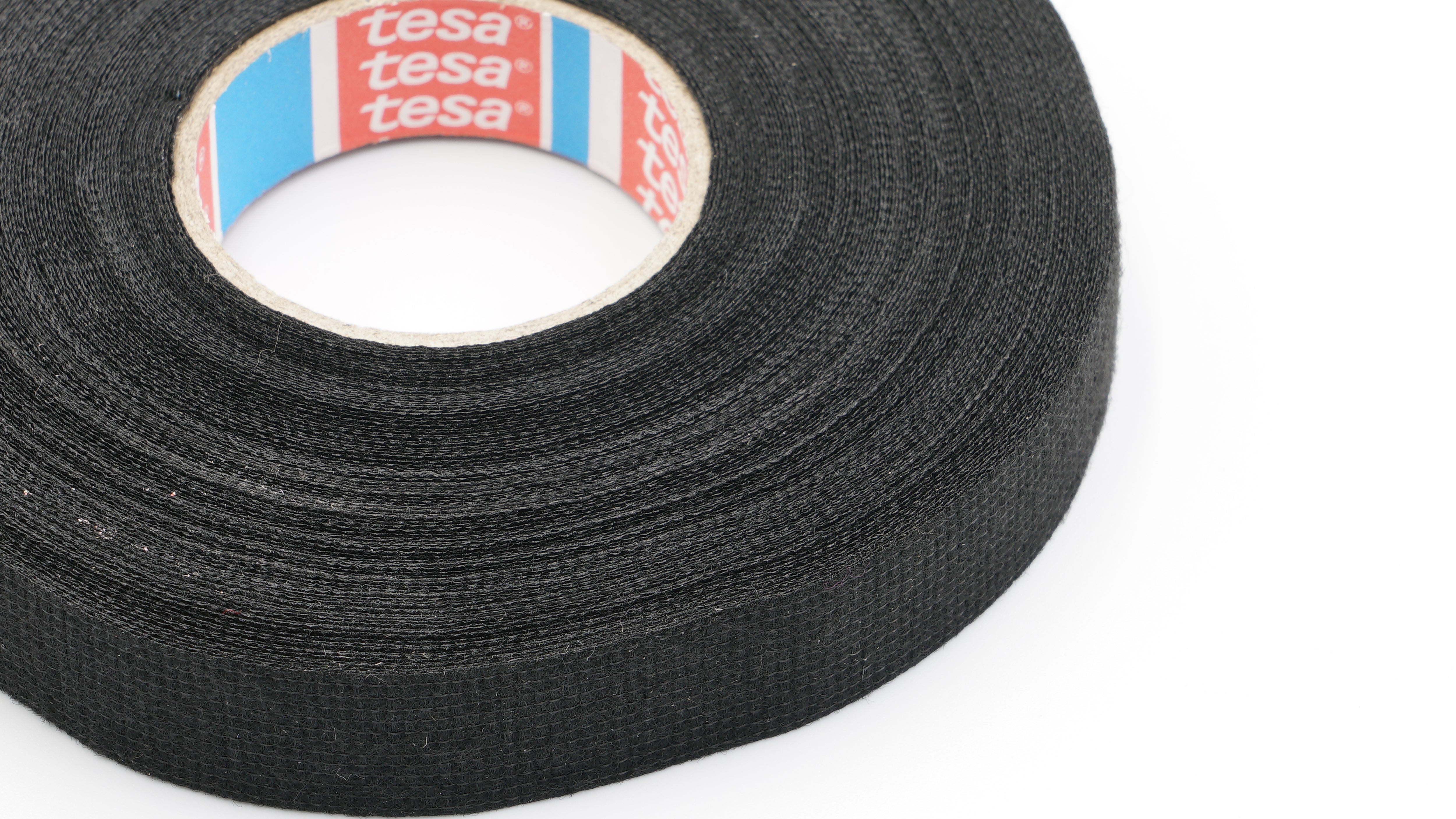 Tesa Automotive Cloth "Fleece" Harness Tape Black 15mm x 25 meters