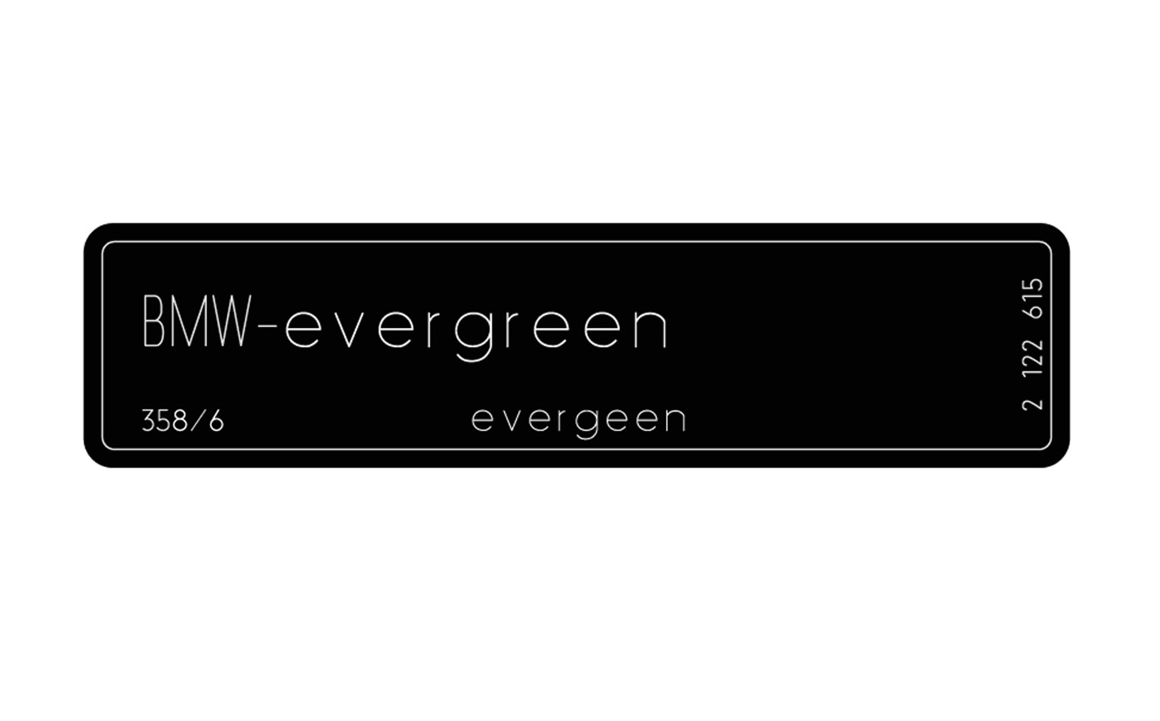 OE-Grade E36 Strut Tower Body Color Sticker