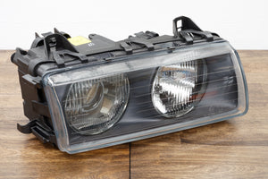 Bi-LED Swapped OEM E36 Bosch / AL / Magnetti Marelli Euro H1 Projector Headlight Set - NEW