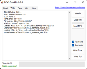 MS45 Quickflash with Logging