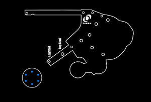 MSP Lower Bracket Mounting Hardware for Dinan Supercharger (Powerdyne + Vortech) M50 M52 S50 S52