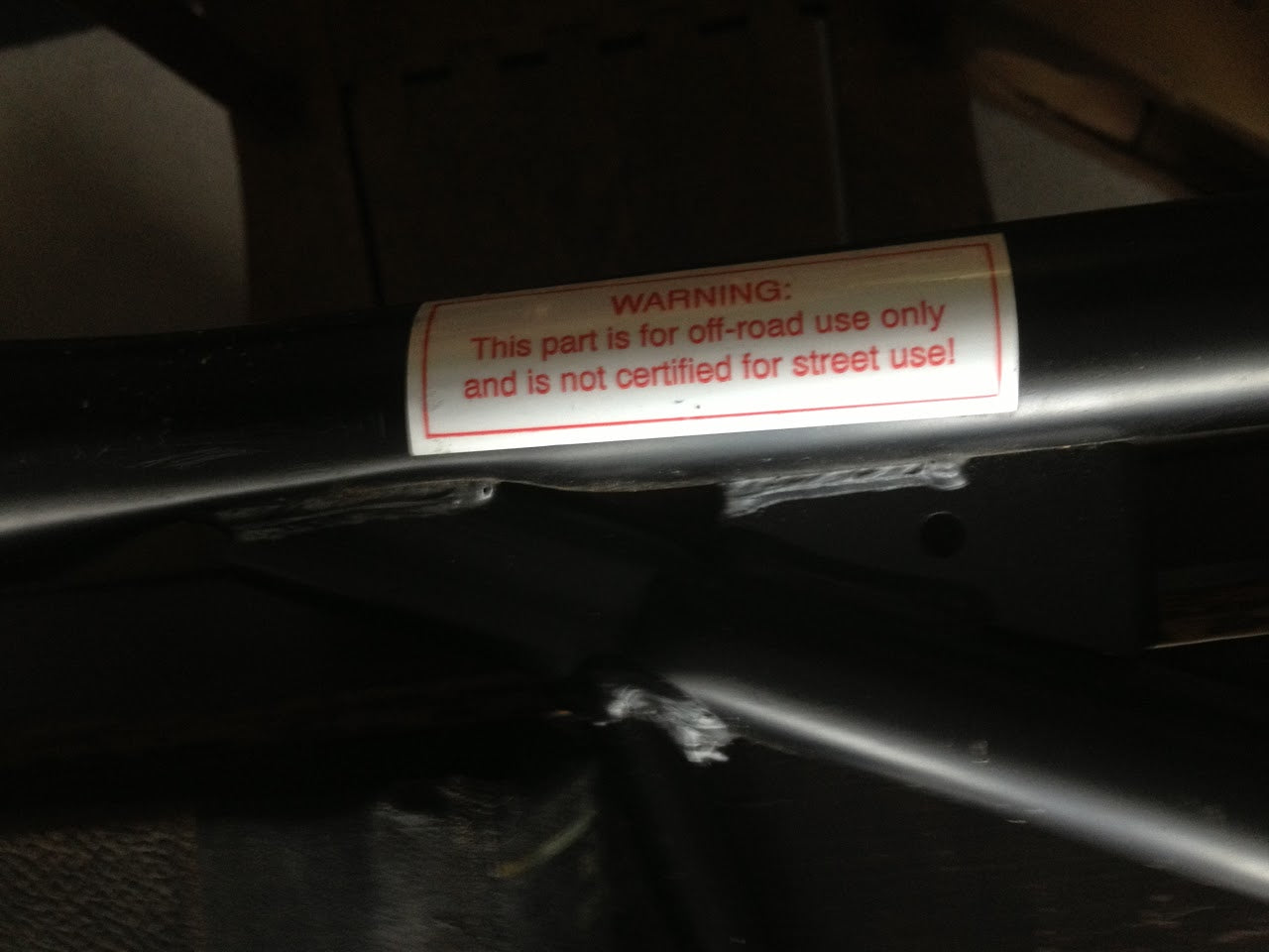 BMW "WARNING: Off-Road Use Only" Replica Sticker