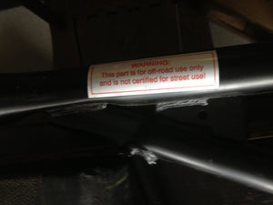 BMW "WARNING: Off-Road Use Only" Replica Sticker